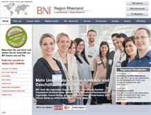 Tablet Screenshot of bni-rheinland.de